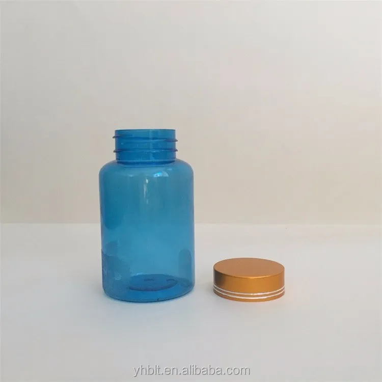Wholesale Blue 150ml Plastic Medicine Bottles With Screw Cap For Pill