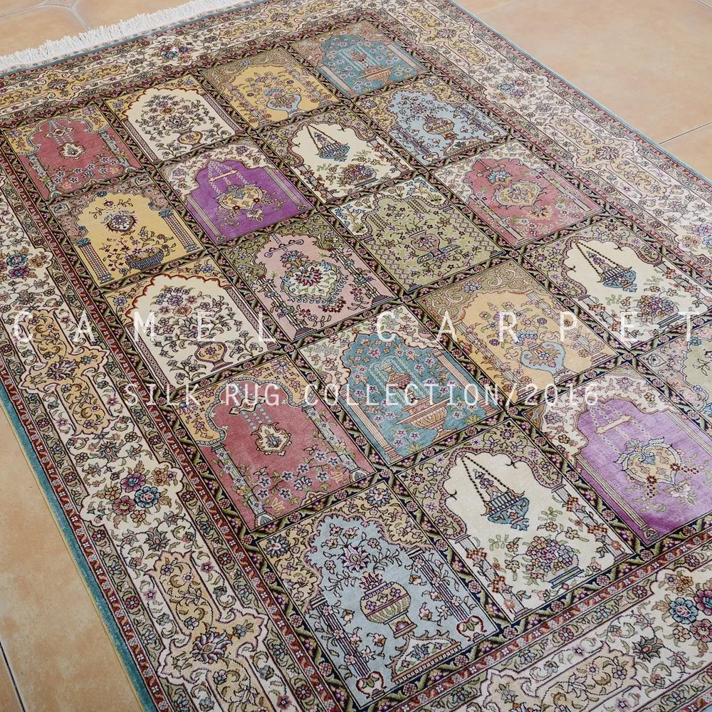 Traditional Area Carpet High End Handmade Pure Egyptian Silk Rugs Buy