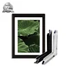 black sliver gloss brushed aluminum picture frame material