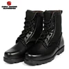 Black color split leather military and army use boots