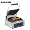 1800W Single Head Small Panini Toaster Electrical Grill Plate Timer Grill Grooved
