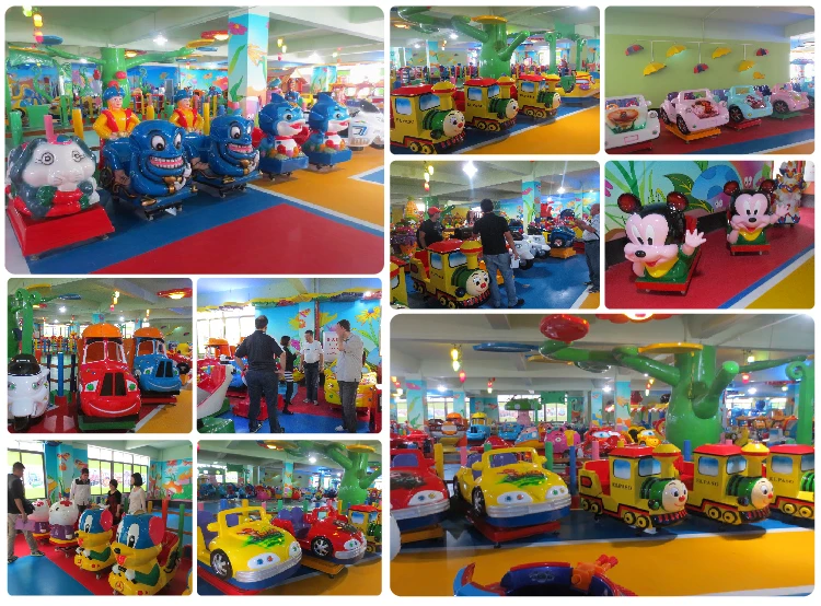 Gm57 Indoor Playground Kids Double Seats Child Small Child Electric Car