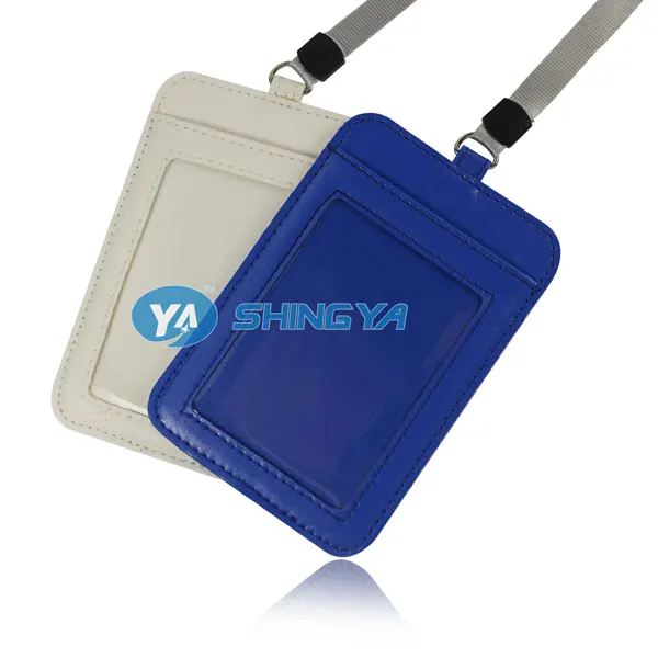 
Promotional polyester lanyard plastic business ID card holder 