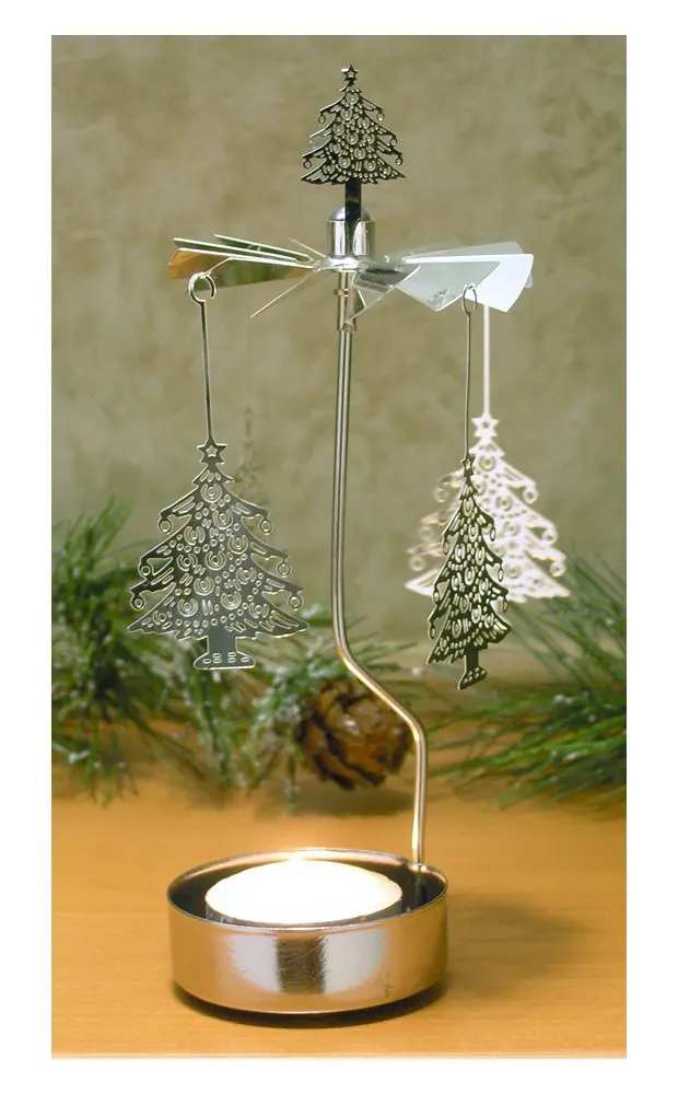 Buy Spinning Christmas Tree Candle Holder With Snowflakes Scandinavian Design In Cheap Price On Alibaba Com