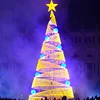 Toprex decor waterproof led outdoor commercial giant metal frame Christmas tree