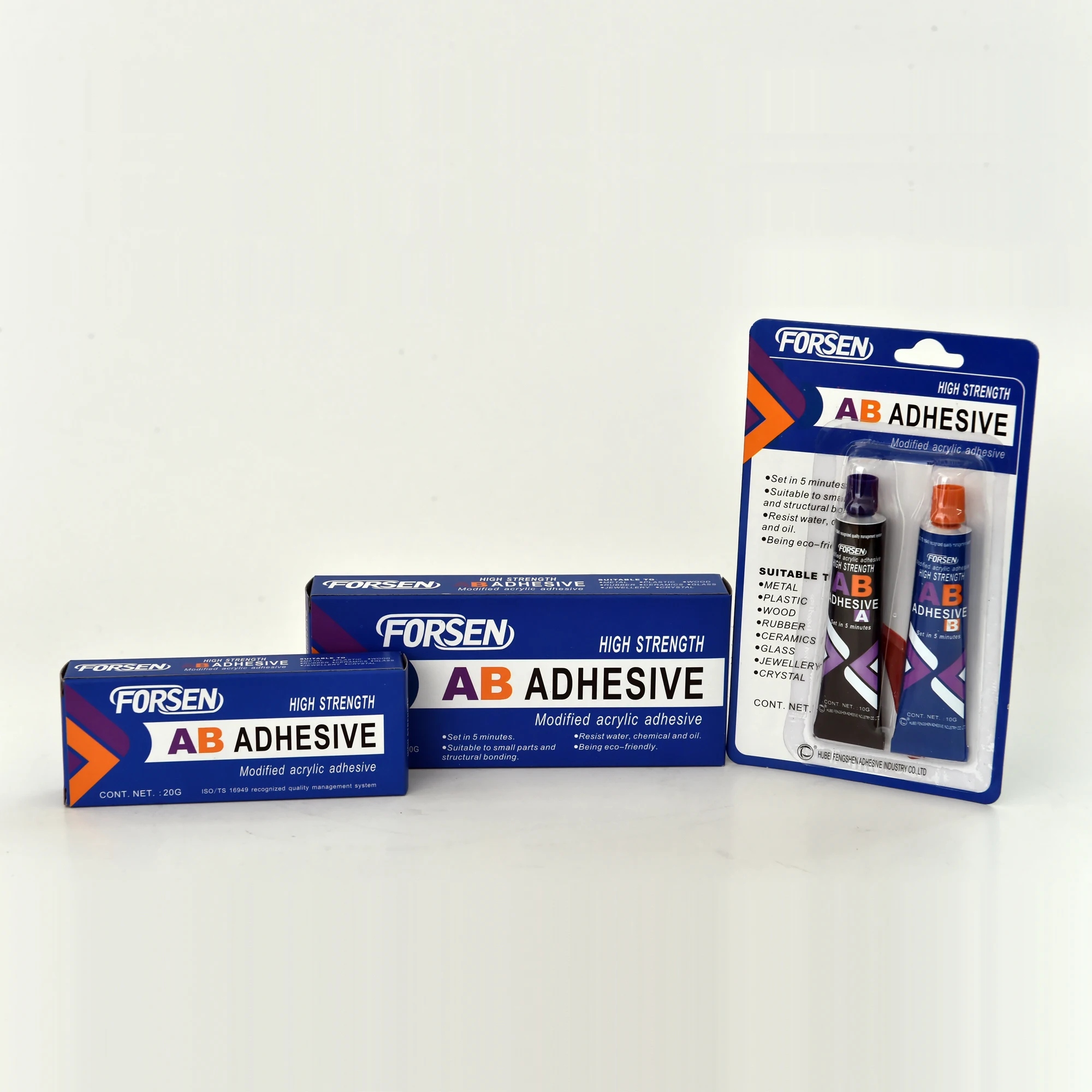 Good Quality Modified Acrylic Ab Glue For Bonding Plastic Metal And