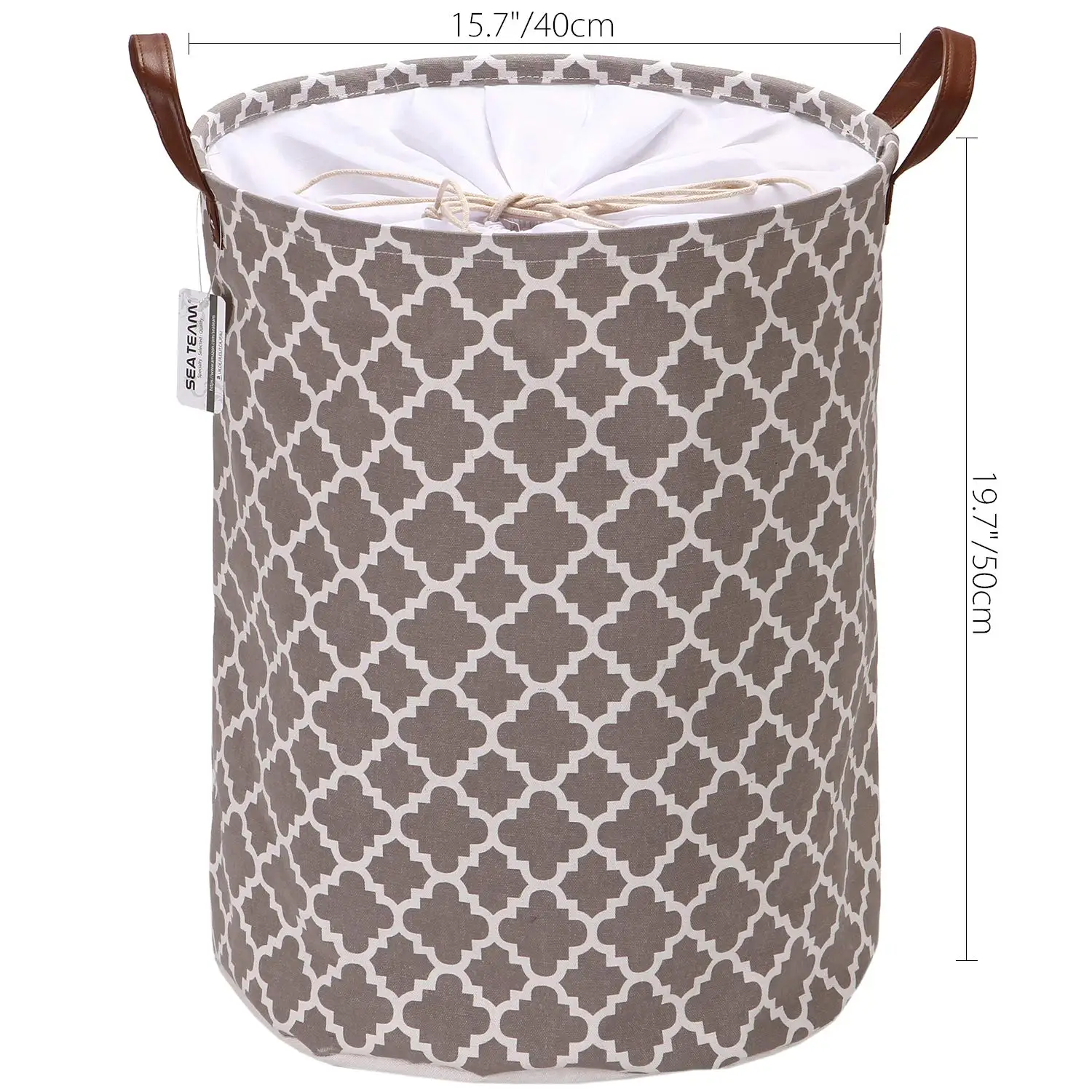 fabric covered laundry basket