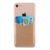 3M adhesive Slim Leather mobile Phone Credit Card Holder Wallet