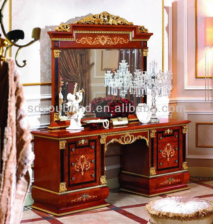 0038 Antique Makeup Dressers With Mirrors Classic Italian Dressers