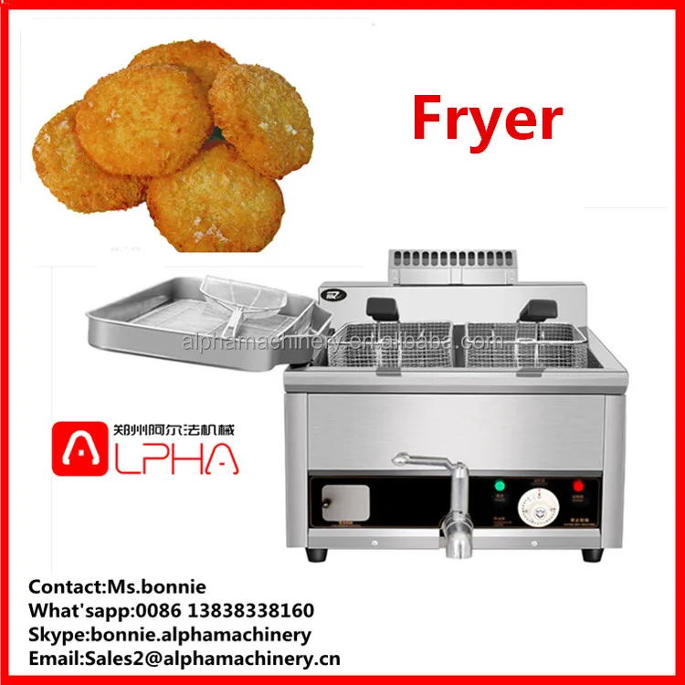 Commercial Automatic Japanese Gas Deep Fryer Fried Pie