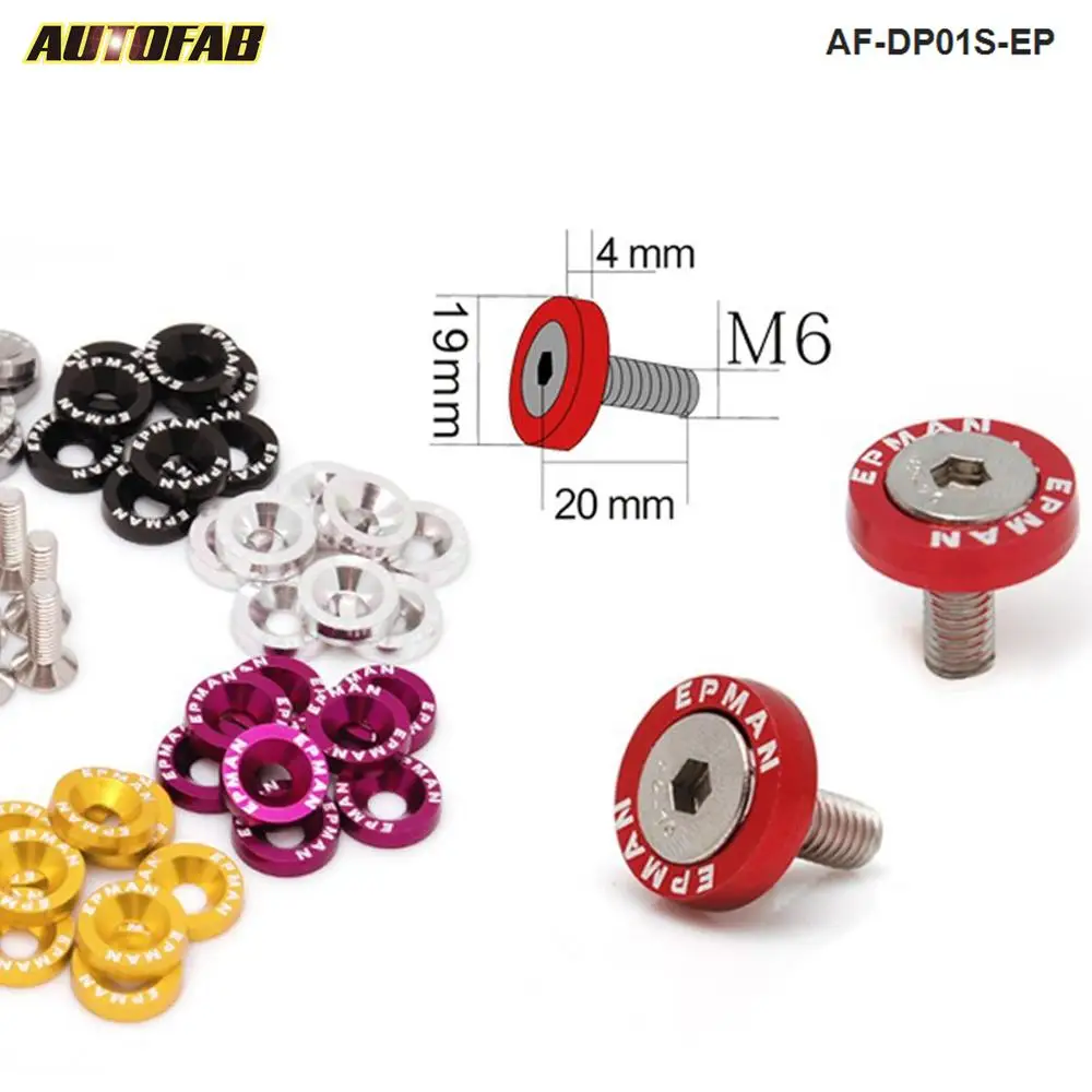 Autofab Fender Sluitringen Bumper Epman Washer Kentekenplaat Bouten