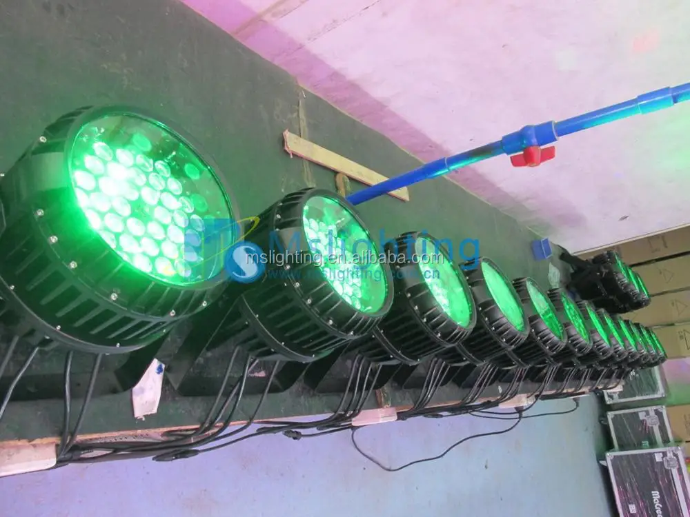 Guangzhou MS Lighting Outdoor 36*3W/48*1W/3W/54*1W/3W ZOOM Big Power Waterproof LED ZOOM Par Stage Light IP 65