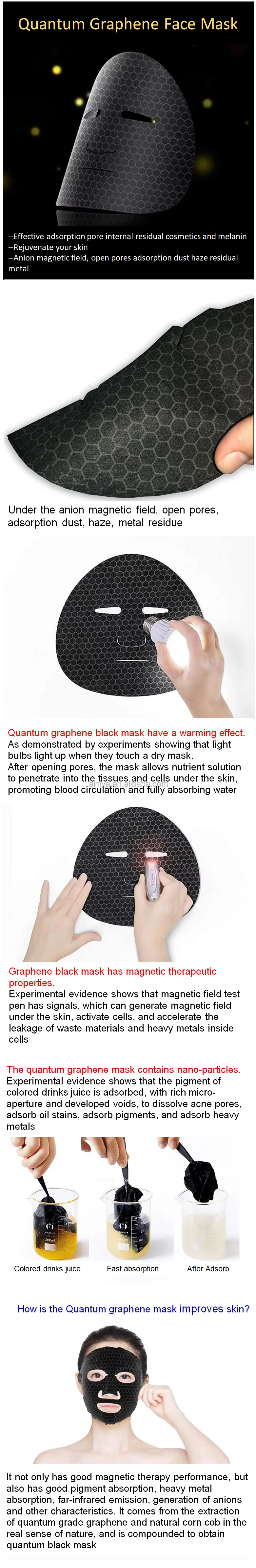 Bio Cellulose Graphene Black Facial Mask Paper Raw Material Dry Fabric