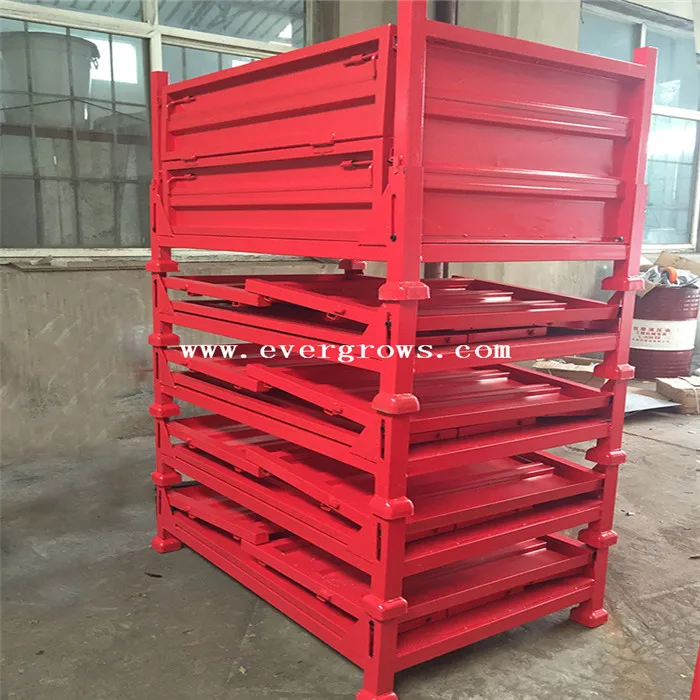 Rectangular Foldable Square Steel Pallet Box Alibaba China