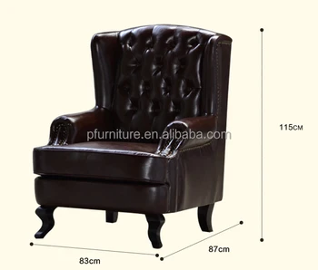 Wooden Sofa Chair And Cuddle Leisure Legless Pfs163 Leather Living Room Chairs Product On