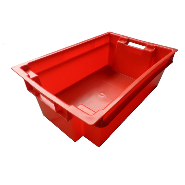 600*400*200mm stack and nest tomato storage plastic crate supplier in Guangzhou