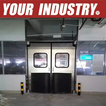 Stainless Steel Impact Traffic Swing Door Commercial Restaurant