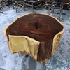 high quality Merbau Hardwood Round Table Top/ Finger Joint Laminated Board / Panel / Worktop / Counter Top