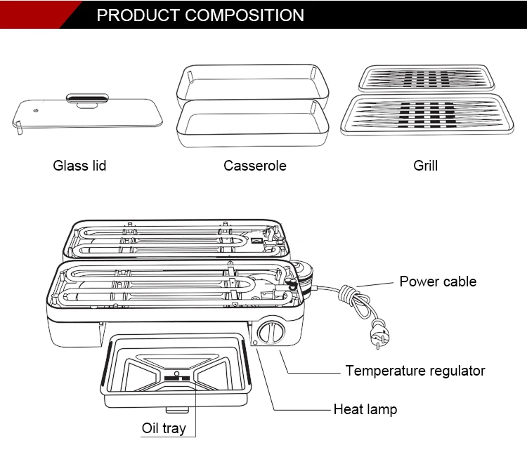 Multi Functional Mini Design Electric Skillets Factory Supply Electric
