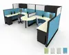 Professional work station desk modern office partition 2 person workstation