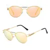 fashion italian designer steampunk spring frame eyeglasses multicolor mirror uv400 women metal sunglasses CJ7726 in stock