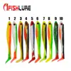 Handmade Silicon Rubber Soft Bait Bass Pike 90mm 7g Handmade Baits Swim Plastic
