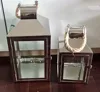 Table top stainless steel lantern dome top lantern with rope handle