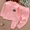 2pcs infants baby cotton inner wear cloths boy or girl baby the spring and autumn clothing long johns collar suit for children