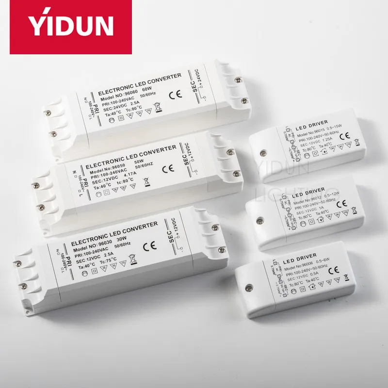 Led Transformer 12w Driver 12v Dc Ip20 Led Ballast Electronic Control