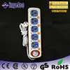 3/4/5 Individual Switch Power Extension Socket With watch