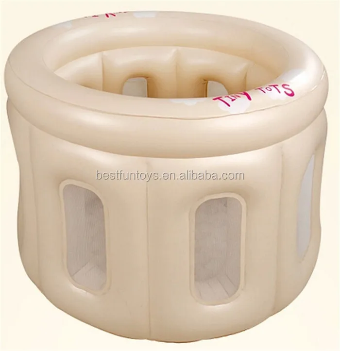 Multifunctional Eco Friendly Pvc Inflatable Baby Cribs Bed Safety