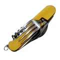 Outdoor Tableware Camping Folding Spoon Fork Knife Set Portable Travel Hiking Stainless Steel Pocket Picnic Spoon