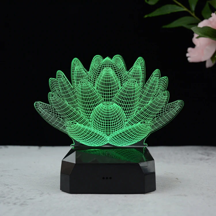 Download Usb Led Night Light Lotus Flower 3d 7 Colors Holiday Desk Lamp Switch Lantern Touch Laser Para Christmas Gift Decoration Buy Led Rechargable Night Light 3d Rechargable Night Light 7 Colors Changing Rechargeable