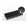 1 to 8 Composite Video Audio 3RCA AV Powered Amplifier Splitter Box 1 In 8 Out Distributor