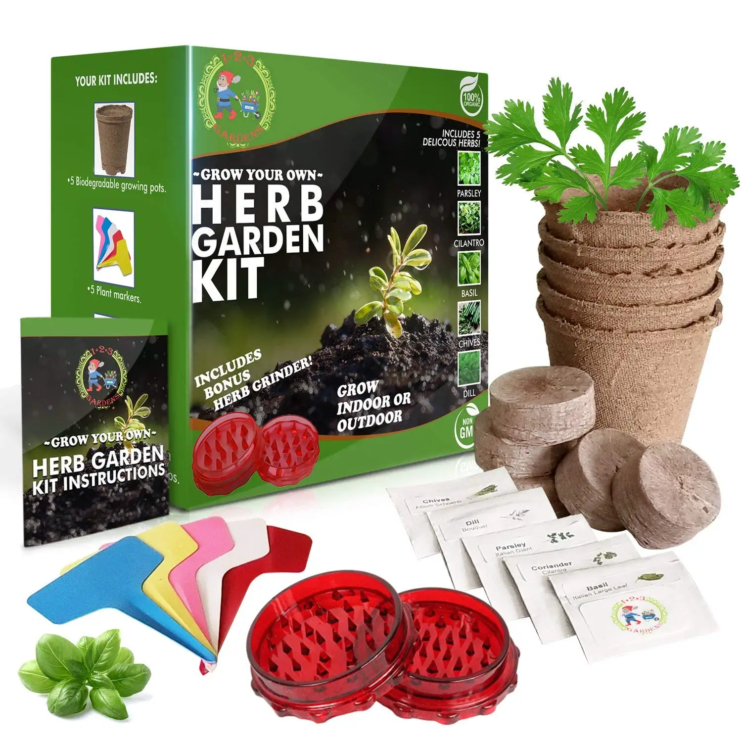 8 Herb Seed Starter Kit - MVR1 Grow A Variety Of Fresh