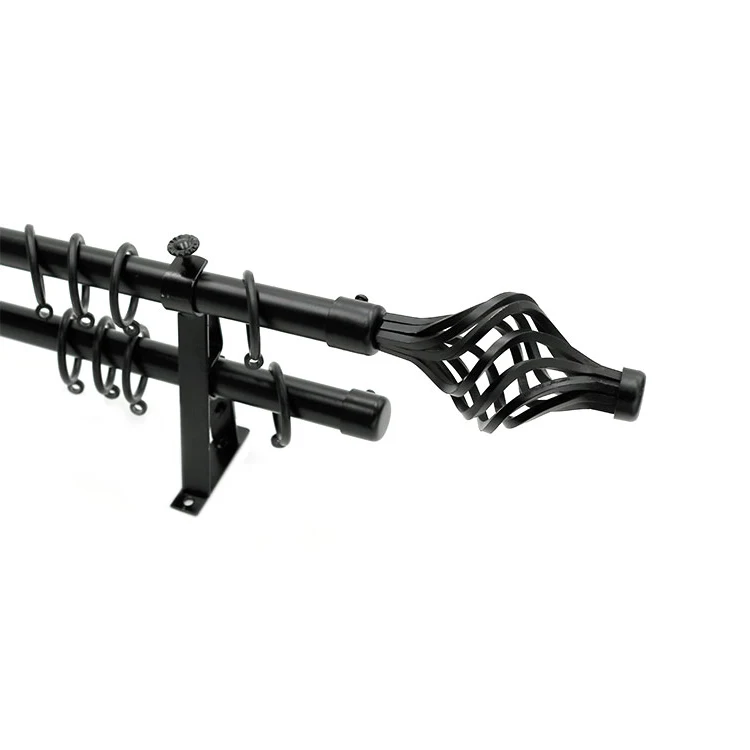 Special Design Adjustable Flat Curtain Rods Brackets Luxury Fancy