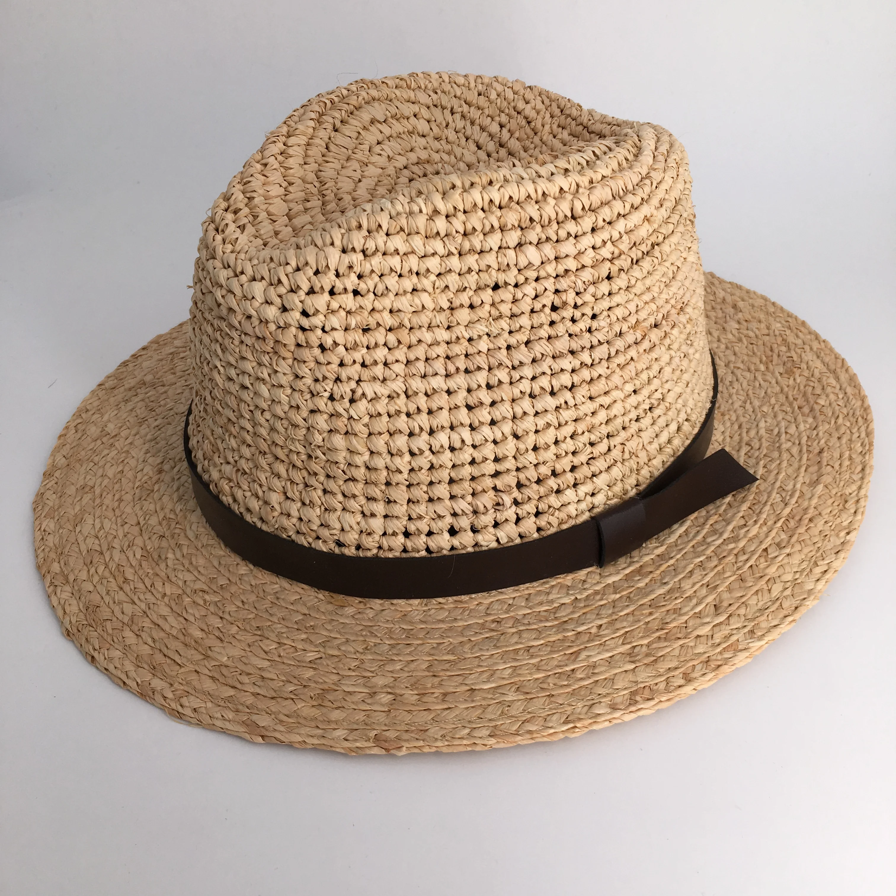 Natural Raffia Straw Panama Travelling Beach Sun Hat - Buy Panama Hat ...
