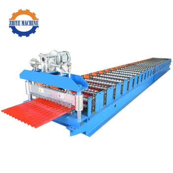sheet steel roofing making corrugated rolling panel machine roof roller former line larger