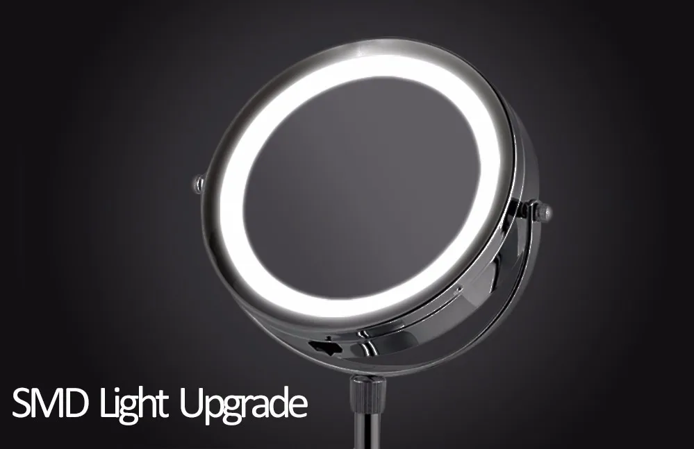 High Quality Table Makeup Led Standing Mirror 20x Magnifying Mirror