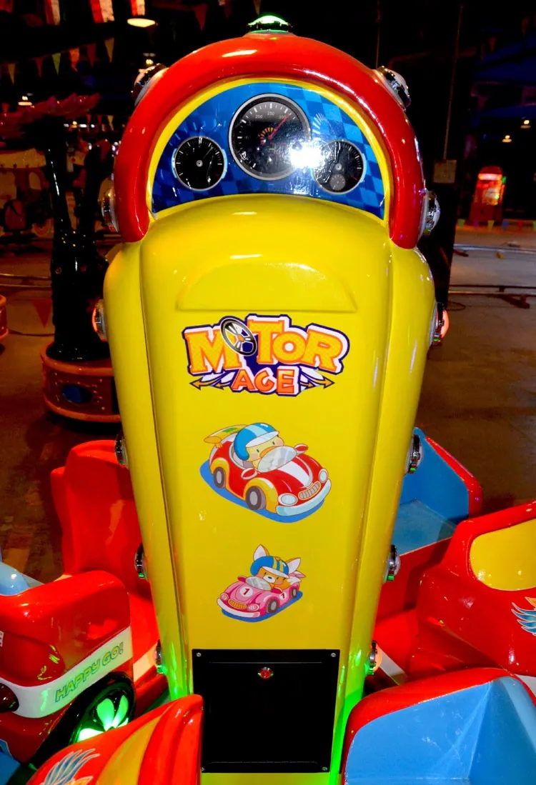 Qingfeng 2016 year end promotion amusement park kids Motor Ride coin operated kids ride machine