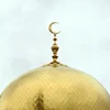 Golden mosque minaret for steel structure mosque dome stainless steel or copper brass surface
