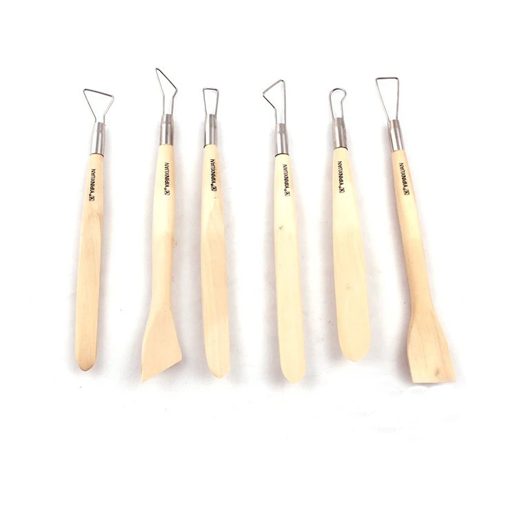 BOXWOOD CLAY MODELLING TOOLS 16cm PACK OF 10 SCULPTING POTTERY CAKE DECORATING
