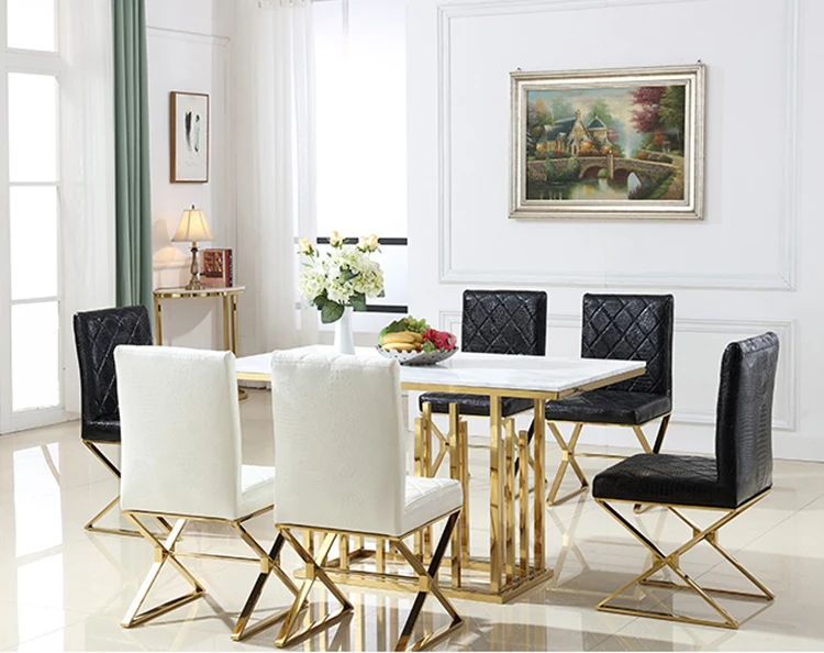 Cheap customized high back dining table chair design white dining chairs leather  chair