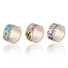 Wholesale Fashion Enamelled Drops of Oil Colorful Ring And Scarf Buckle
