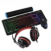 Gaming Keyboard Mouse Headphones Kit Gaming Microphone Headset Combo Set