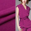 Best price purple 100d polyester moss crepe fabric dress material magenta fabric
