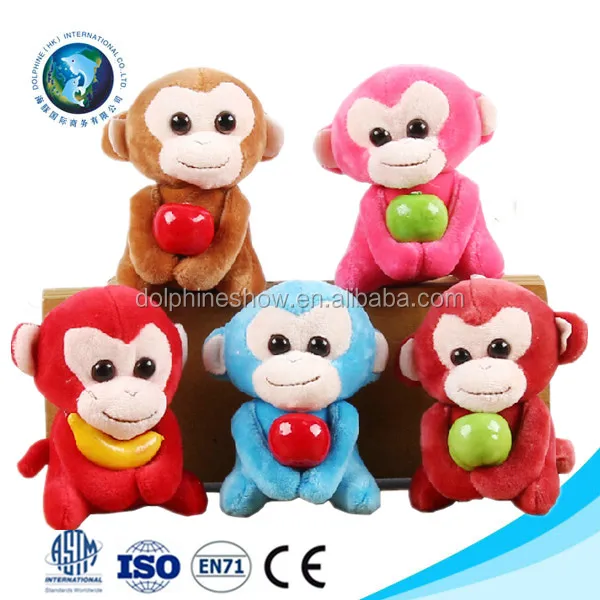 monkey plush keychain