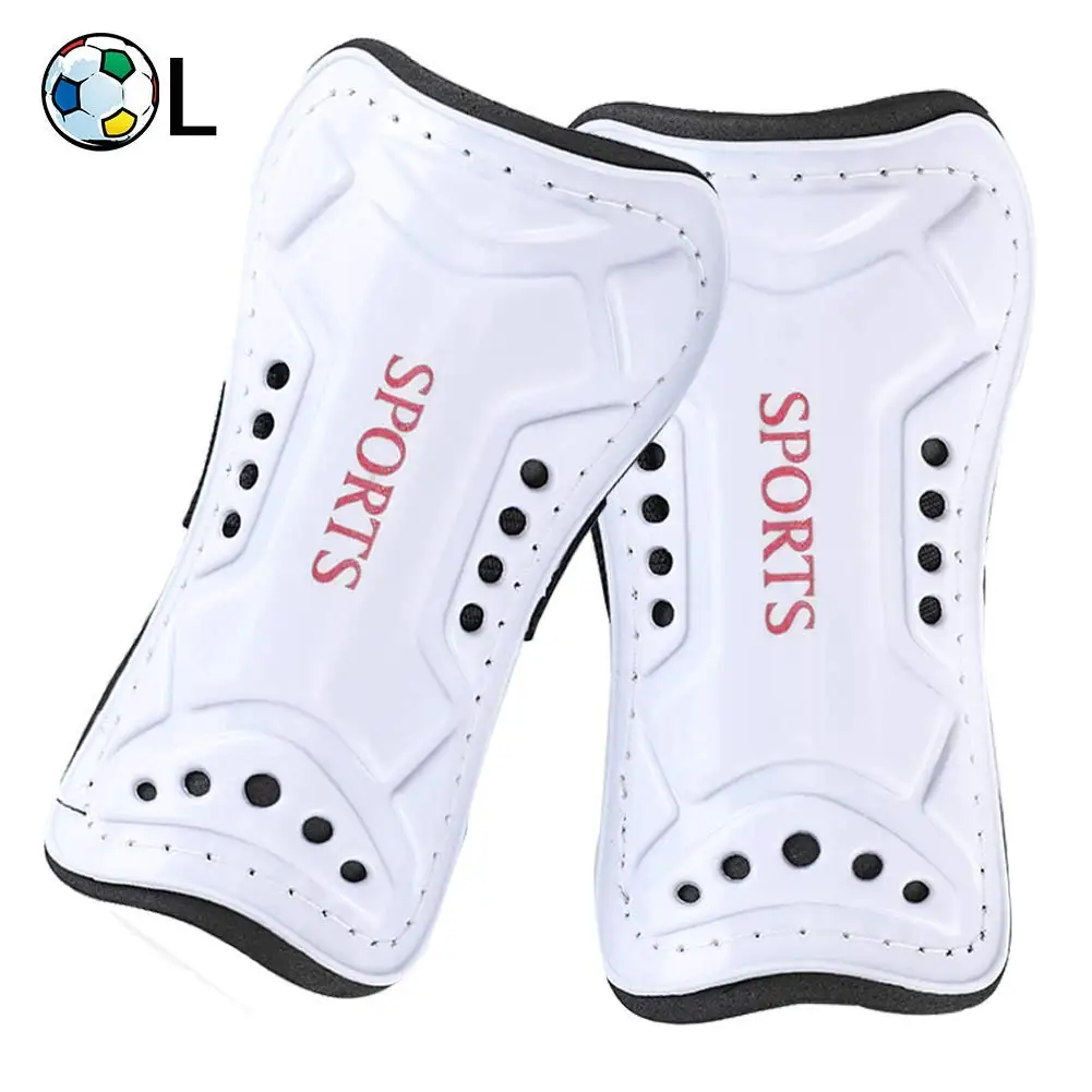 Silfrae Soccer Shin Guards Adjustable Leg Pads Impact Resistance Child and Adult 1Pair