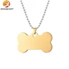 Cheap Stainless steel Blank Bone Shaped Dog Tag