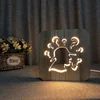 FS-T1812W excuse me shaped question mark wood lamp table